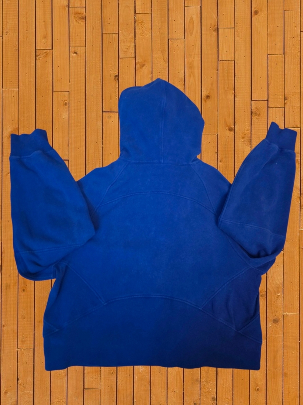 Lululemon Scuba Full Zip Hoodie Blue Oversized Thumbhole Heavyweight Sweatshirt - Picture 3 of 13